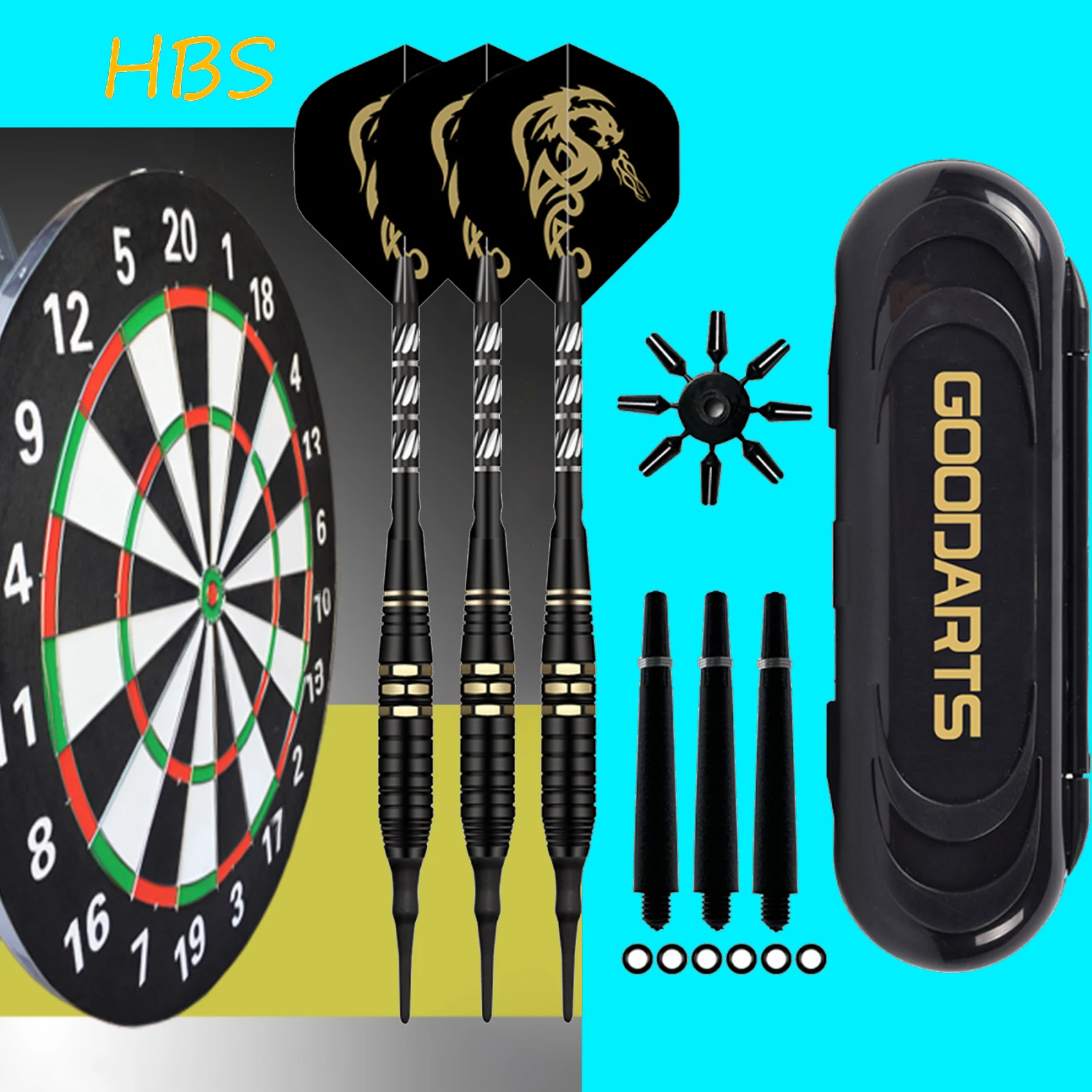 

Electronic Darts 18g Indoor Sports Darts Game Soft-tip Darts 3pcs/set Professional Throwing Game HBS