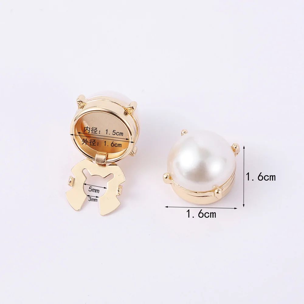 New Fashion Pearl Cufflinks Men\'s Shirt Buttons Cuff Links Luxulry Wedding Business Jewelry Accessories High-Quality