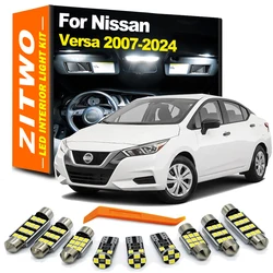 ZITWO For Nissan Versa 2007-  2018 2019 2020 2021 2022 2023 2024 LED Interior Light Number Plate Lamp Kit Car Bulb Accessories