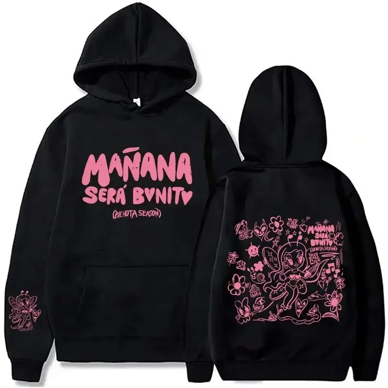 Female singer Karol G hoodies Manana sera bonito printing hoodie bichota multi-colors sweatshirts Y2K fleece hoody men women