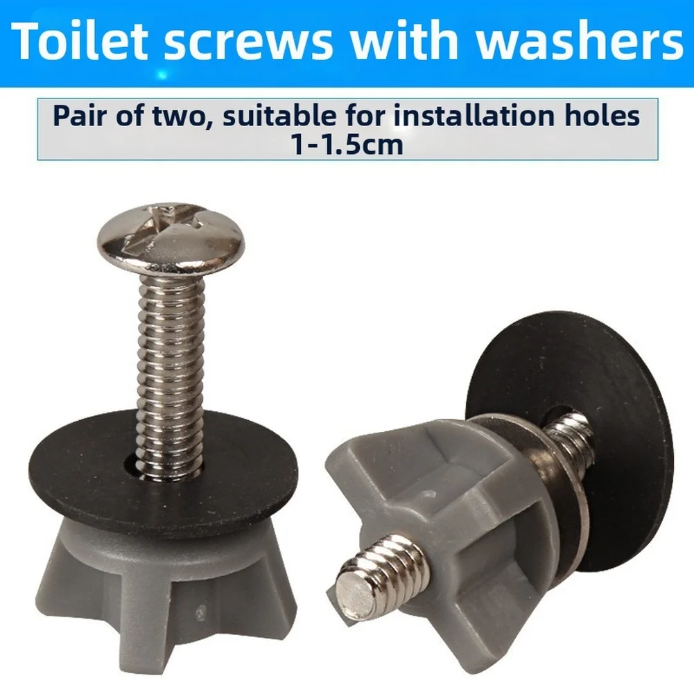 Bathroom Repair Toilet Seat Screws Metal Fasteners Easy To Install Toilet Screws Toilet Seat Screws Rust Resistant