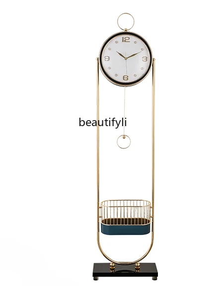 

Modern Light Luxury Living Room the Grandfather Clock Home Standing Decoration Creative Decoration Fashion Clock