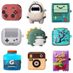 3D Earphone Case for Airpods Pro 2 Dinosaur Candy Cute Cartoon Silicone Soft Cover For Airpods 4 2024 Case for Airpods 1 2 3