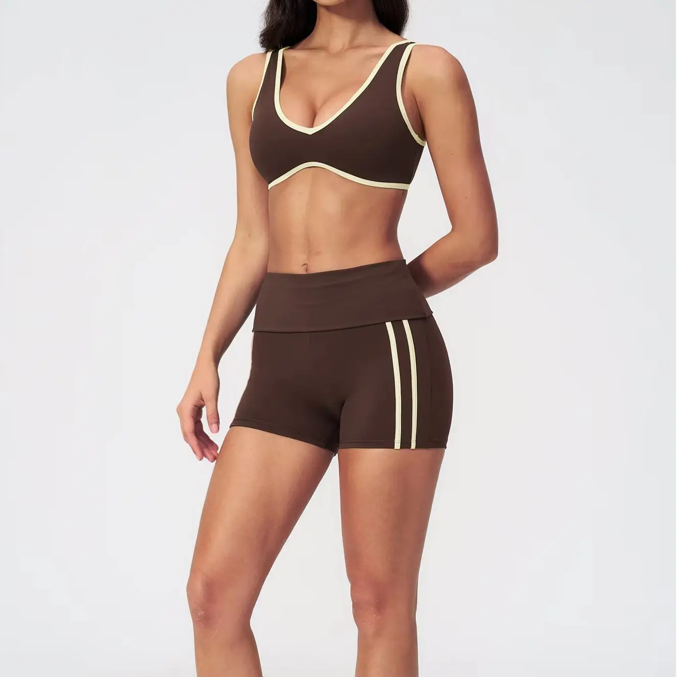 Summer 2PCS Yoga Suit Women's Tracksuits Sports Outfits Gym Fitness Set Workout Clothes Female Sports Bra Athletic Wear Yoga Set