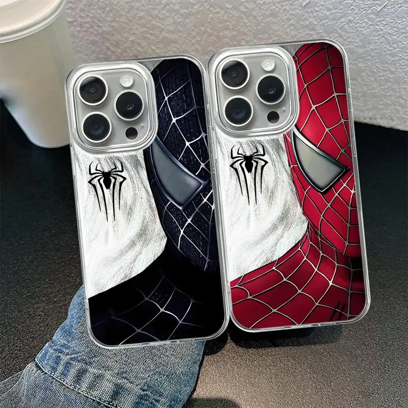 Marvel Sipider Man Phone Case for Apple iPhone 15 Plus 13 11 Pro 14ProMax XS Max XR 8 7 12 Mini Shockproof Capa