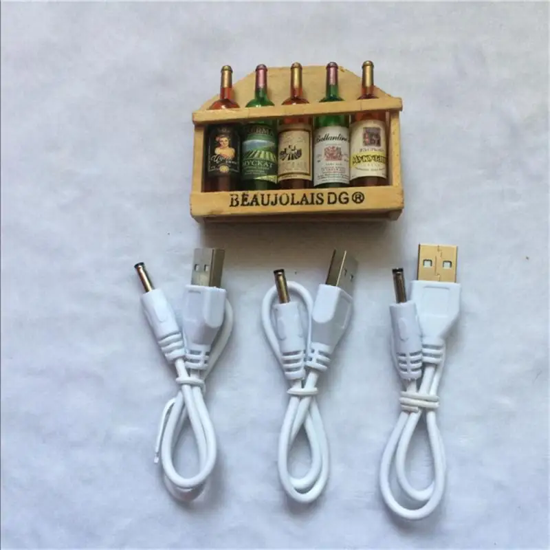 A Male to 3.5 x 1.35 mm Jack DC Power Charger Cable Connector Cord  USB LED Strip Lights Charging Cord