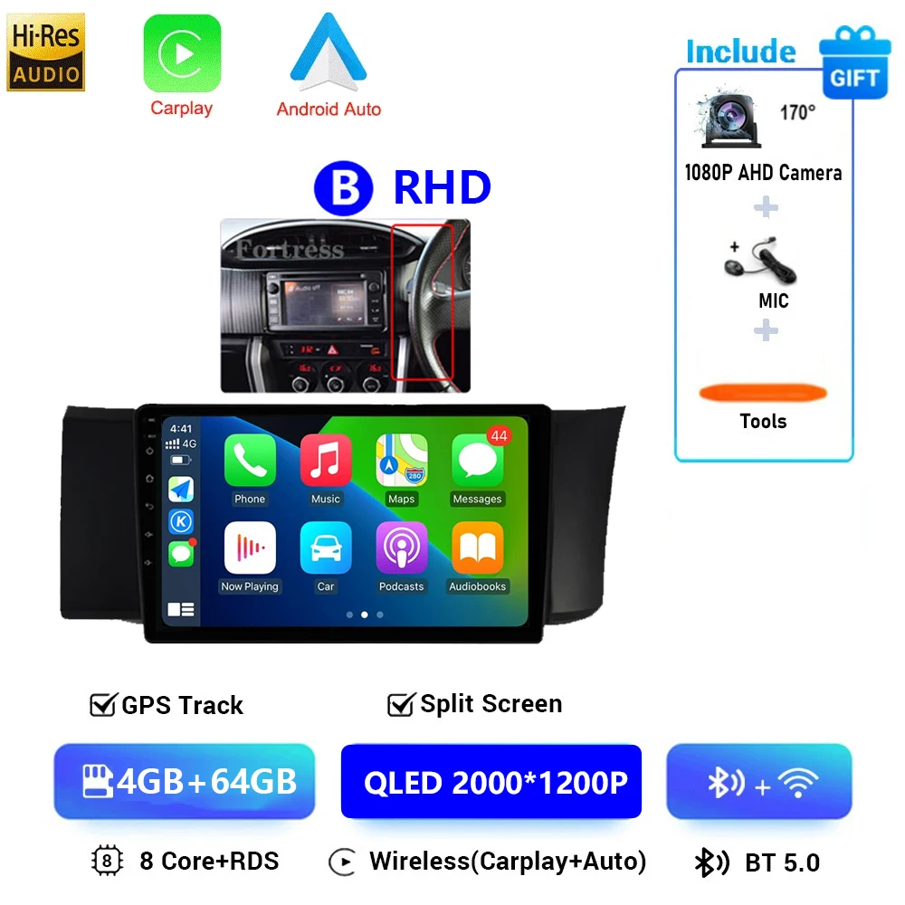 Android 16 Autoradio Voor Toyota GT86 GT 86 Subaru BRZ Scion FRS 2012 2013-2016 Multimedia Auto Stereo Video radio Carplay GPS