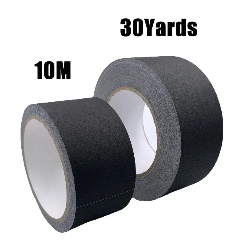 Non-Reflective Gaffer Tape: Black & White Matte, for Photography, Filming, Backdrop, Cable, Stage - Heavy Duty, Easy Tear