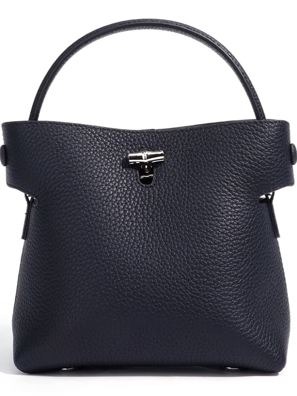 

Модный верхний слой из воловьей кожи, женская сумка-ведре, большая вместительная сумка на одно плечо, наклонная сумка через плечо, новинка 2025 г.