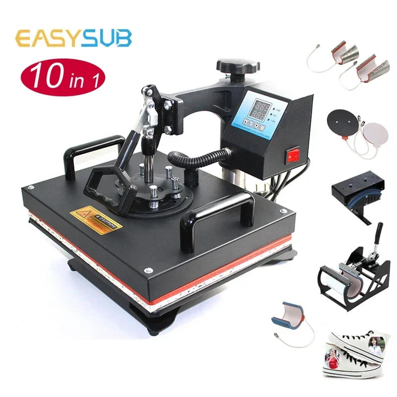 10 In 1 Combo Heat Press Machine Combo Sublimation Good Quality Digital Heat Press Machine Sublimation For T-shirt