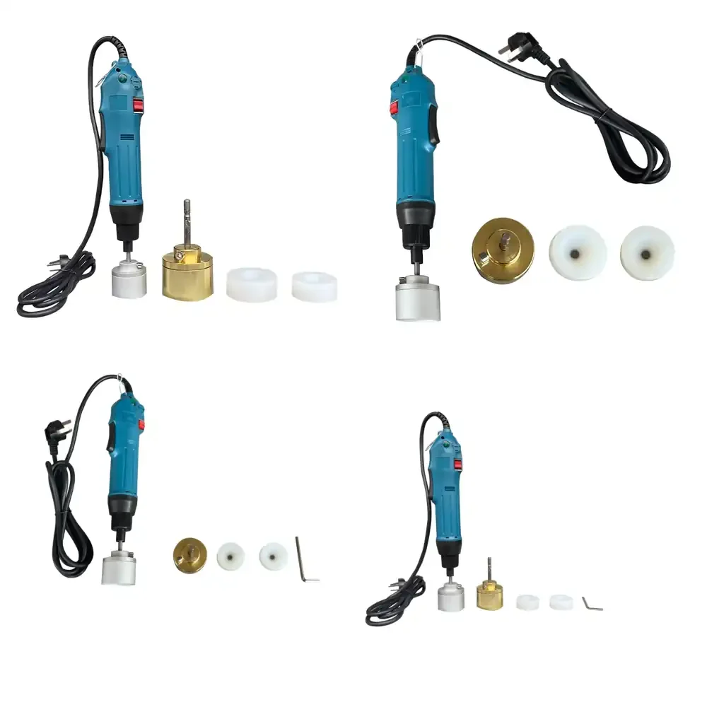 Electric Small Manual Plastic Bottle Capping Machine Hand Held Small Bottle Closing Machine Screw Cap Opening Machines
