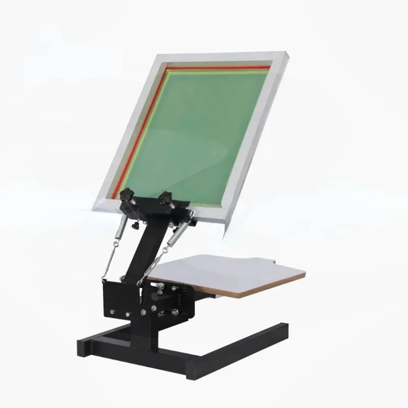 

Manual 1 color 1 screen printing machine 1-1 press t-shirt printing