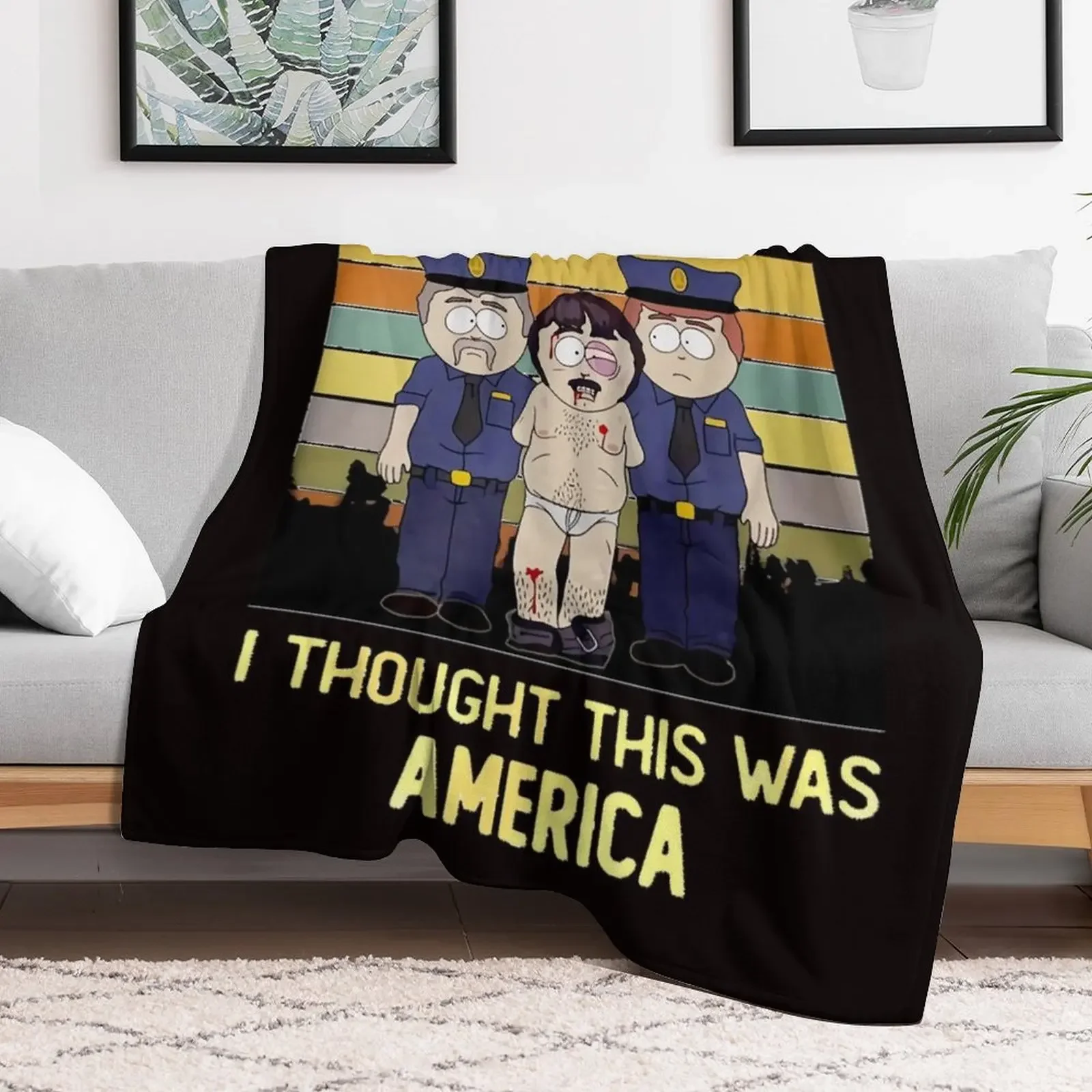 Randy Marsh oh im Sorry i Thought This was America Vintage Throw Blanket For Sofa Thin Soft Blankets