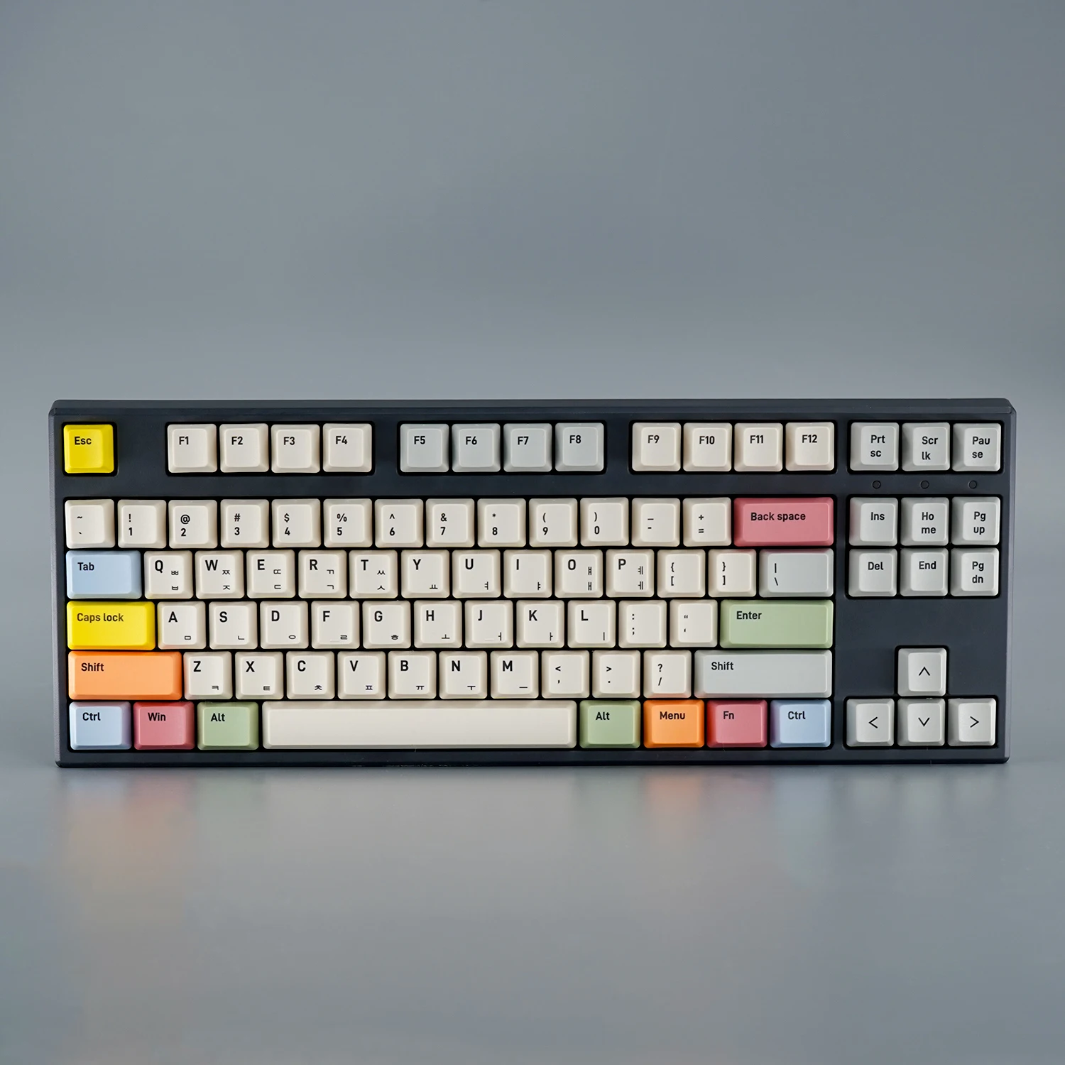 Imagem -04 - Npkc Lona Coreano Russo Oem Perfil Keycaps Pbt Keycap Conjunto de Teclas de Sublimação de Tinta para mx Switch Teclado Mecânico Tampa Chave