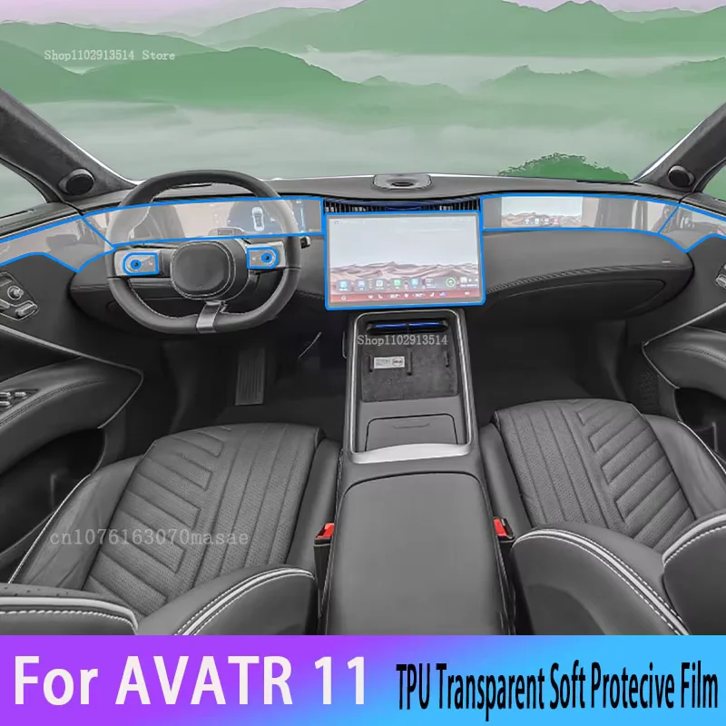 

Transparent TPU Protective Film For AVATR 11 2023-2024 Car Interior Center Console Anti-scratch Repair Refit Car Stickers