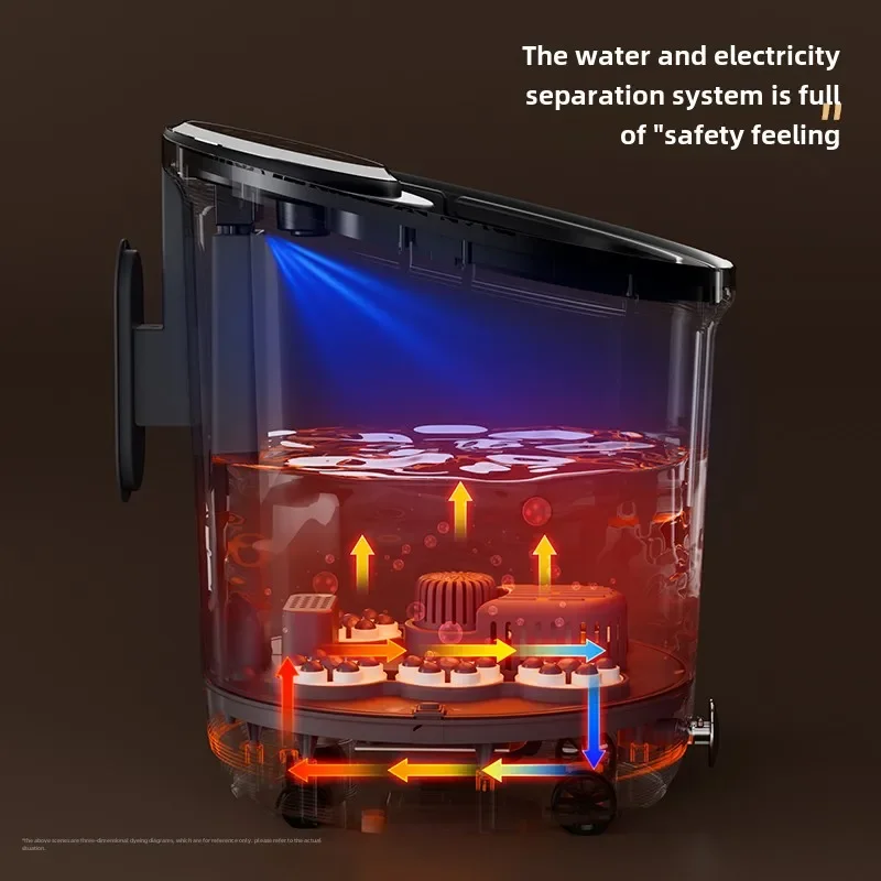 Steam Foot Bath, Heating Foot Massage Baths,Automatic Constant Temperature Electric Whirlpool Tub Pedicure,Foot Bathtub Pedicure