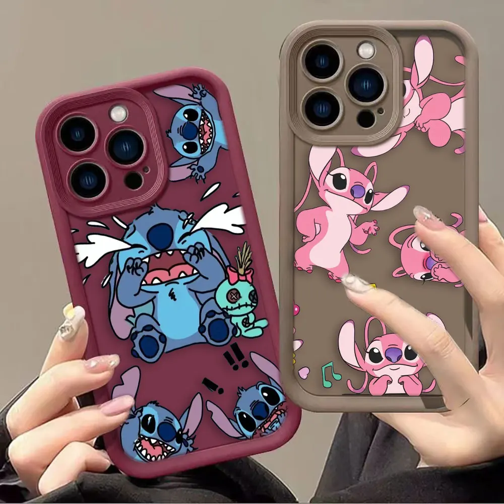 Anime Baby Stitch Angel Cover Phone Case For Oneplus 11 10R 8T NORD CE 4 LITE ACE 2 3 Google PIXEL 7 8 7A 8A 9 Case Funda Capa