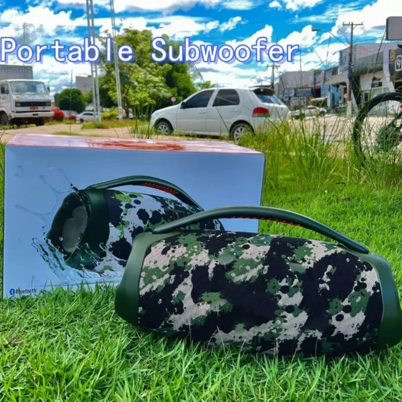 Portable Waterproof 100W High Power Bluetooth Speaker RGB Colorful Light Wireless Subwoofer 360 Stereo Surround TWS Boom Box