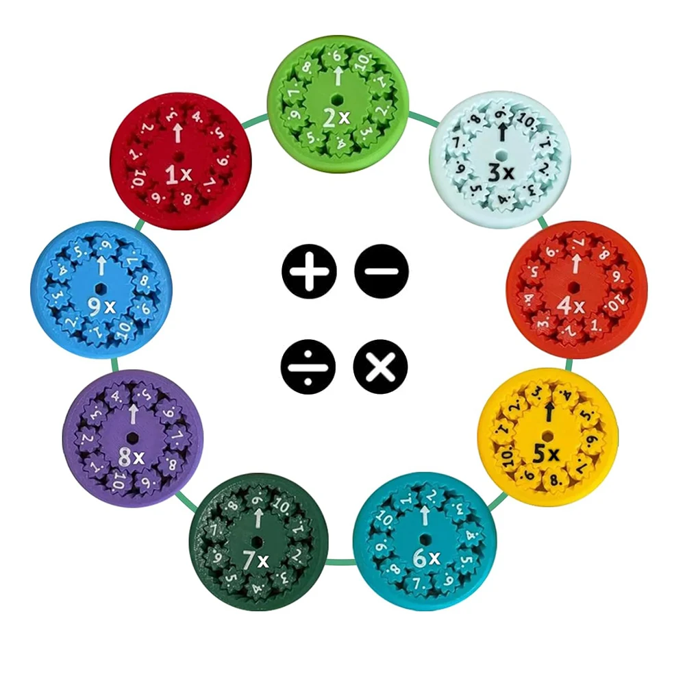 Math Fidget Spinner Toy Multicolor Numbers Addition Subtraction Game For Kids Kindergarten Math Learning Education Toy Gift