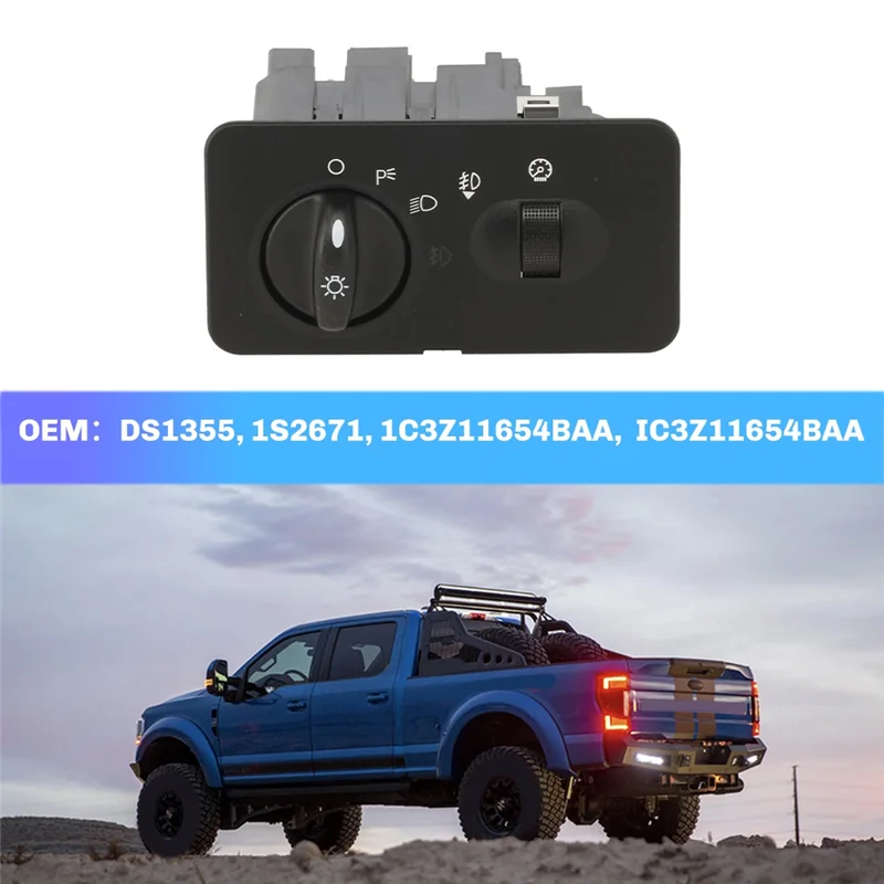 

DS1355 1C3Z11654BAA Переключатель фар для Ford F-350 F-450 F-550 Super Duty 2001-2007