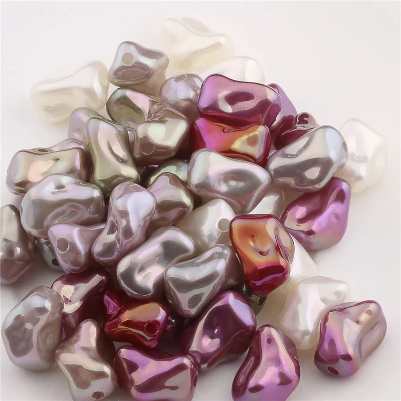 

New style 50pcs/lot color print geometry irregular shape acrylic straight hole beads diy jewelry earring/bracelet accessory