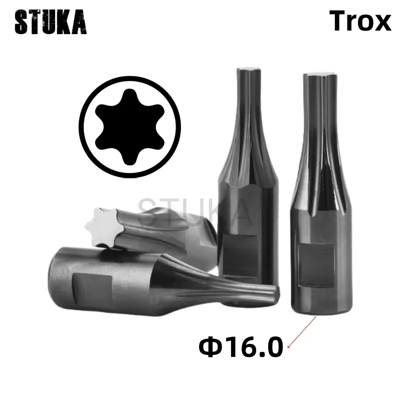 

CT16 HSS-TiCN Trox Rotary Broach Punching Cutter Tool 16mm Shank or Steel