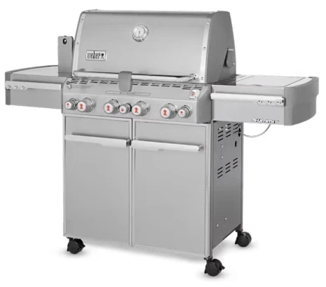 

Stainless-Steel 580-Square-Inch 48,800-BTU Natural-Gas Grill 30 inches long by 66 inches wide by 57 inches high