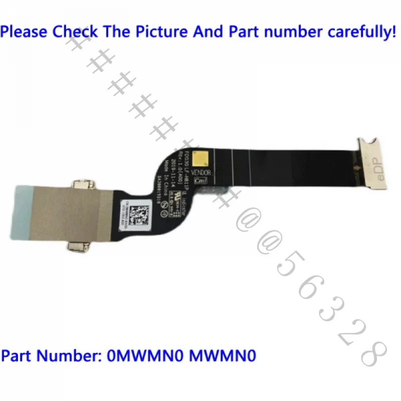 SSS+New LCD LVDS Screen Cable For Dell XPS 13 9300 P/N LF‑H811P 0MWMN0 MWMN0 Laptop Replacement Repair Part