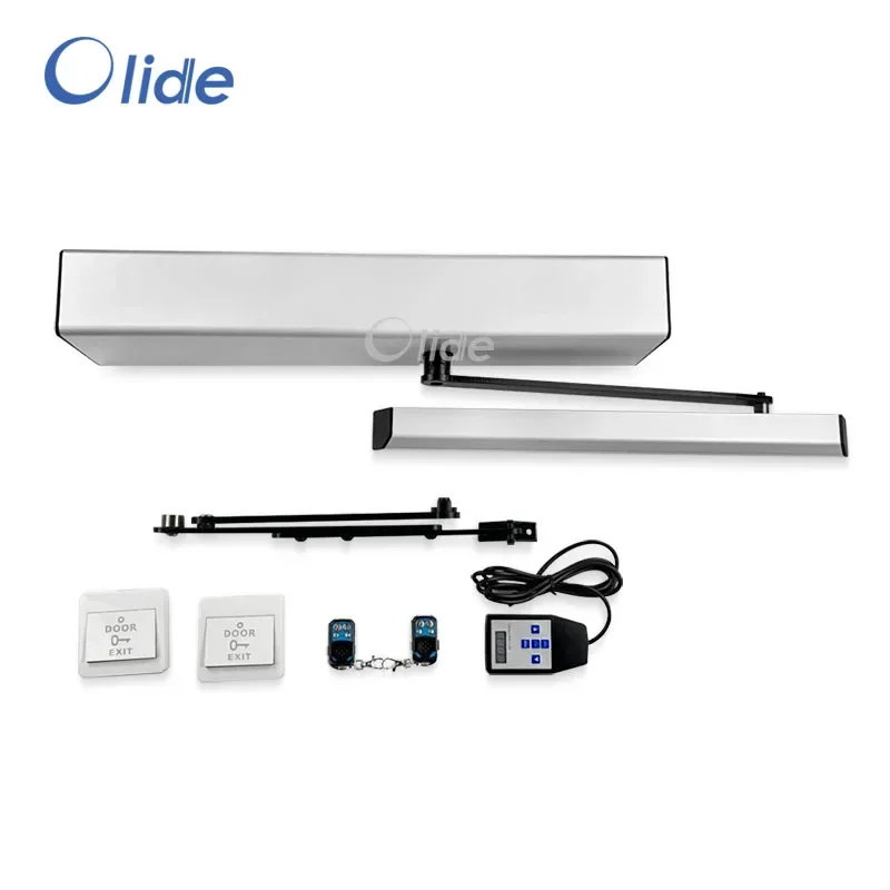 

Olide-Commercial Residential Electric Swing Door Opener, Max 300kg Door Weight with Push Button