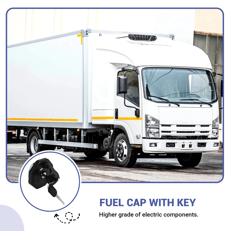 Car Fuel Cap With Key For ISUZU ELF NPR NQR 4HK1 8-98146010-0 8-98088982-0