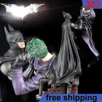 30cm DC Comic Batman：The Dark Knight Series Batman Battle Joker Peripherals pvc Model Manga Action Figure Model Gift Toys game