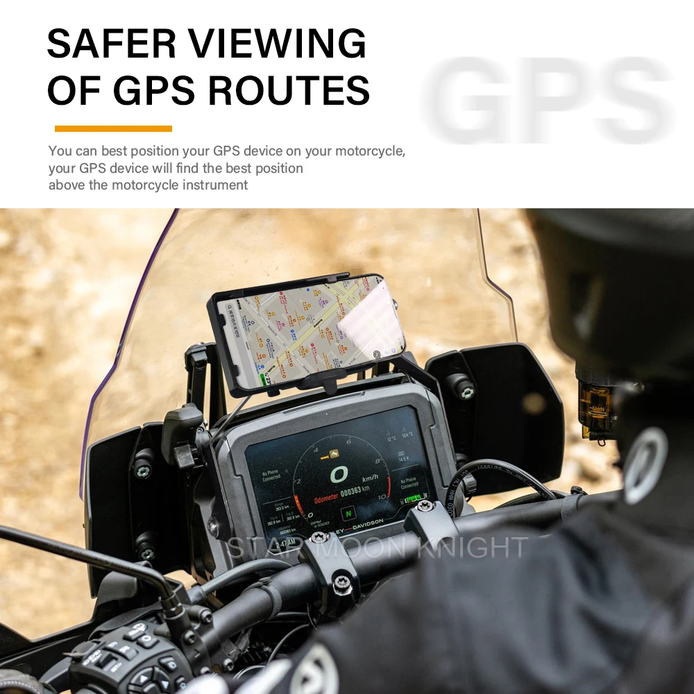 Motorcycle Mobile Phone Navigation GPS Bracket Board For Pan America 1250 RA PA1250 2021-2024 Wireless Charger USB Phone Holder