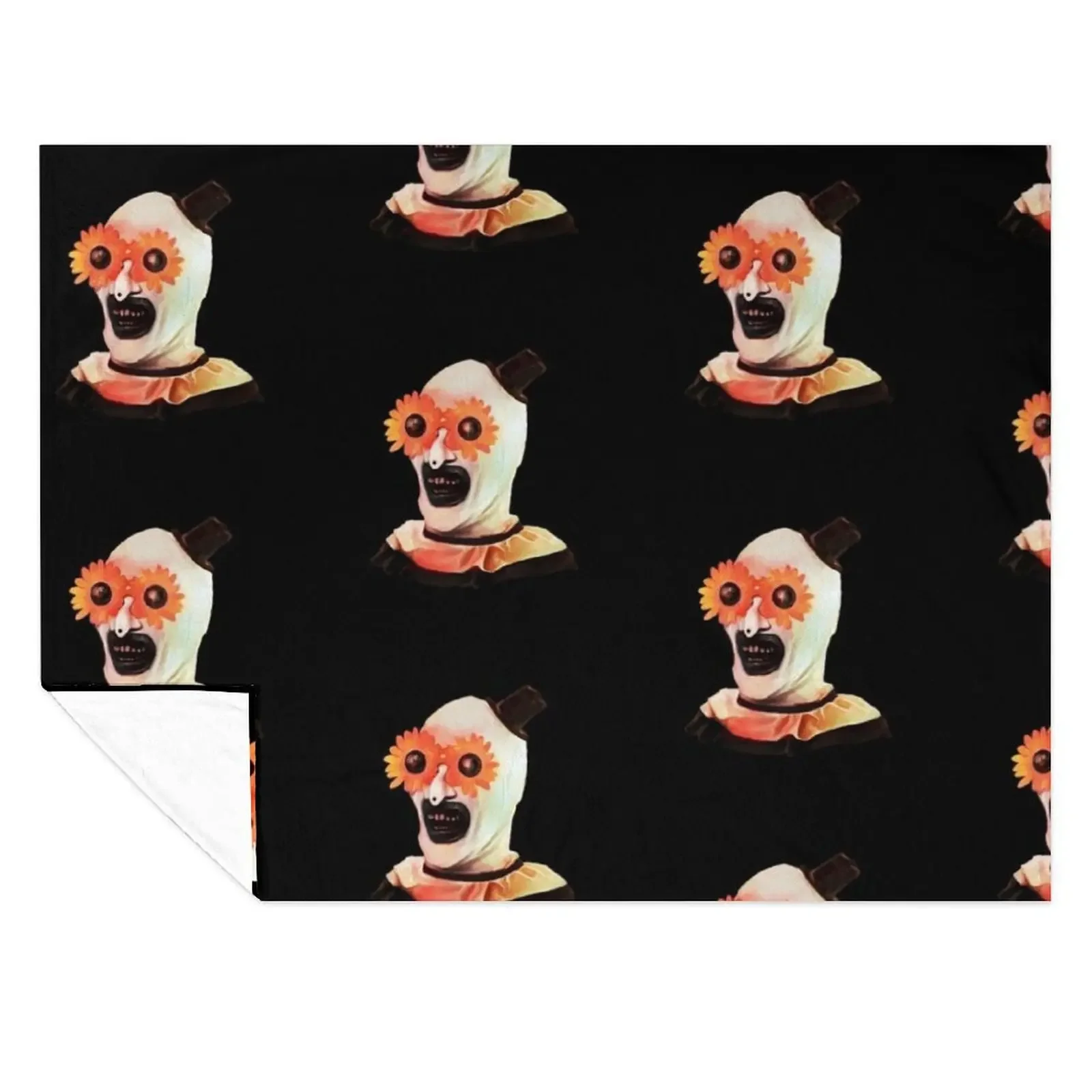 

Art the Clown the creepy withe flower glasses Throw Blanket for winter manga Luxury Thicken funny gift Blankets