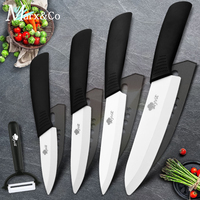 Ceramic knife 3 4 5 6 inch fruit slice practical chef knife white zirconia blade color handle kitchen knife