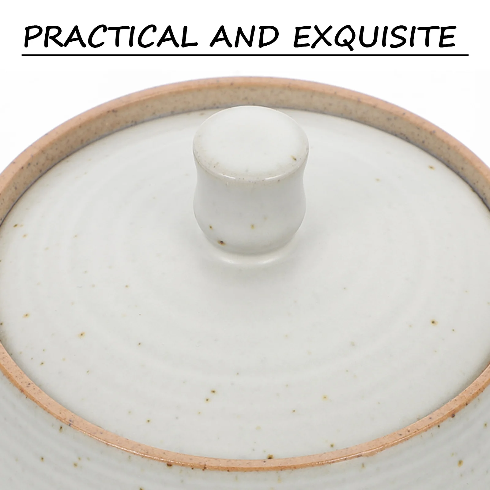 

Vintage Ceramic Tea Canister with Tight Lid Keeps Food Fresh Long Term Storage for Kitchen Pantry Coffee Beans Container