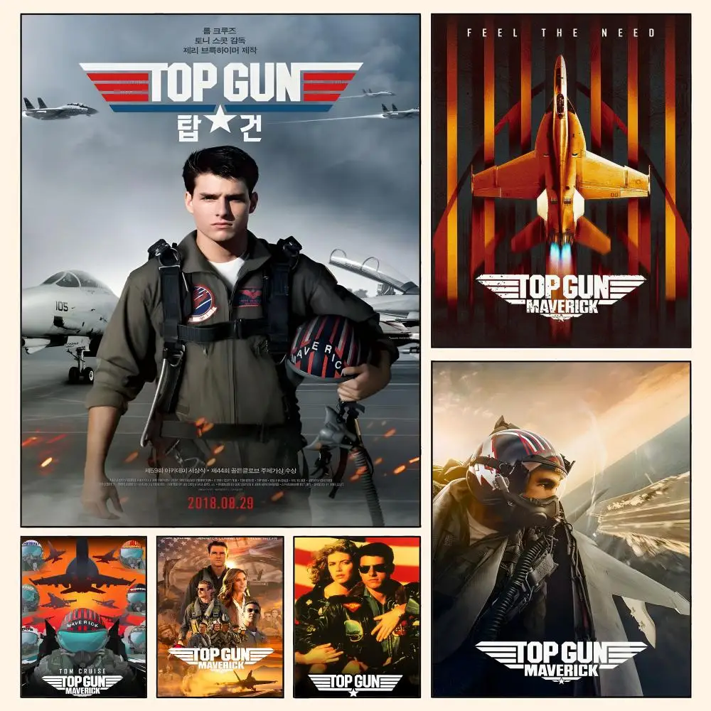 Top Gun Maverick Modern Movie Poster Waterproof HD Modern Peel And Stick Wall Decor Living Room Dorm Garage