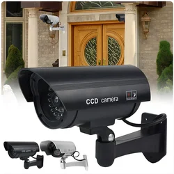 Simulation Security CCTV Cameras Indoor And Outdoor For Home And Office Monitoring Flashing LED Red Light Waterproof