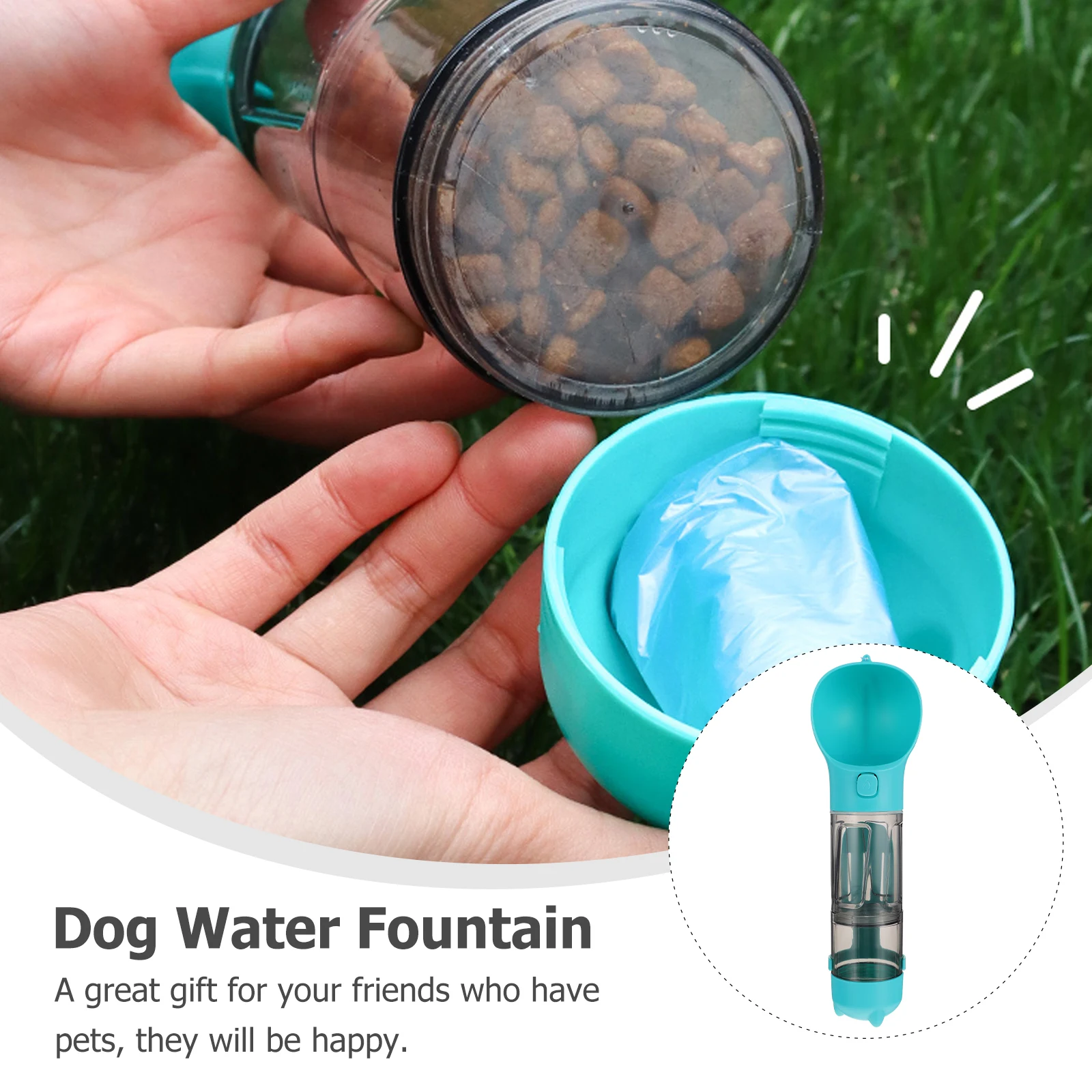 

Stainless Steel Water Dispenser Food Box For Dog Cat Waterer Bowl Drinking Feeder Travel Small Large Capacity Durable Safe