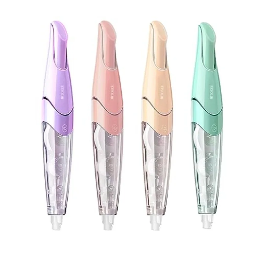 

White Correction Tape, Retractable Refillable Correction Tape, With Smooth Pull Out Tape Applicator, Aesthetic Cute Correction