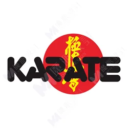 New Design Japanese Karate Martial Arts Car Sticker Ninja Budo Bumper Scratch Decorative Decal Sticker, 10cm
