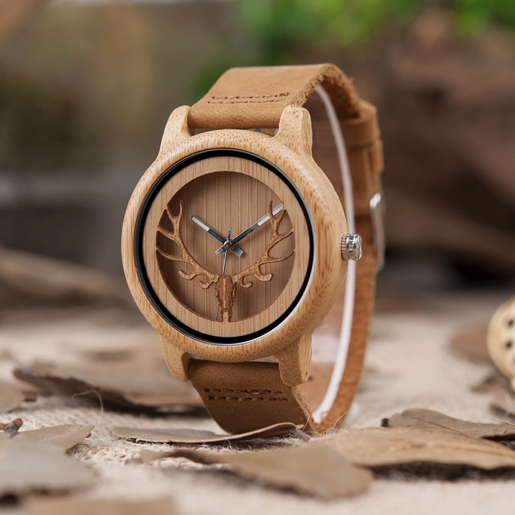 BOBO BIRD Wood Watches Leather Watch for Men Special Prices Wristwatches High Quality Wooden Timepiece Clock Man Customized