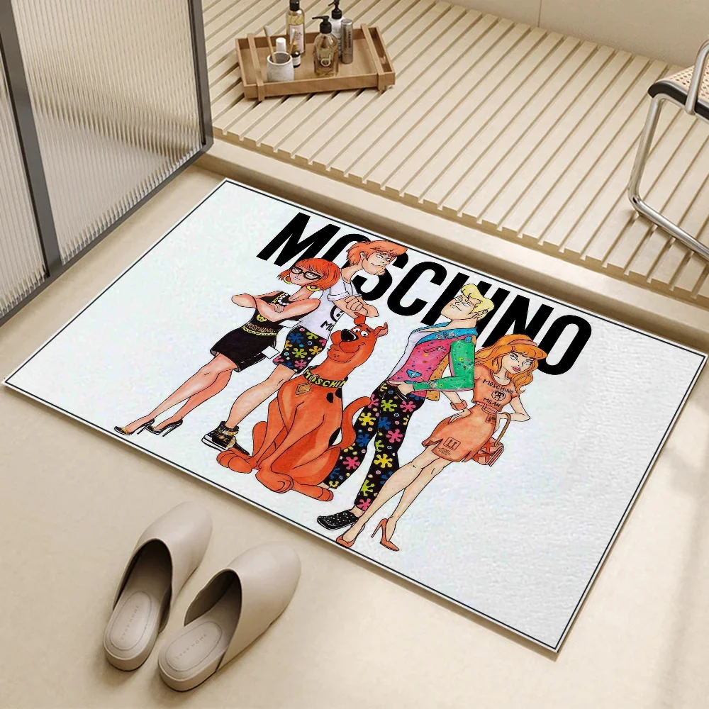 Moschino Bathroom Mat for Hallway on the Floor Front Door Mat Entrance Outdoor Rug Modern Home Decoration Accessories Bath Mats