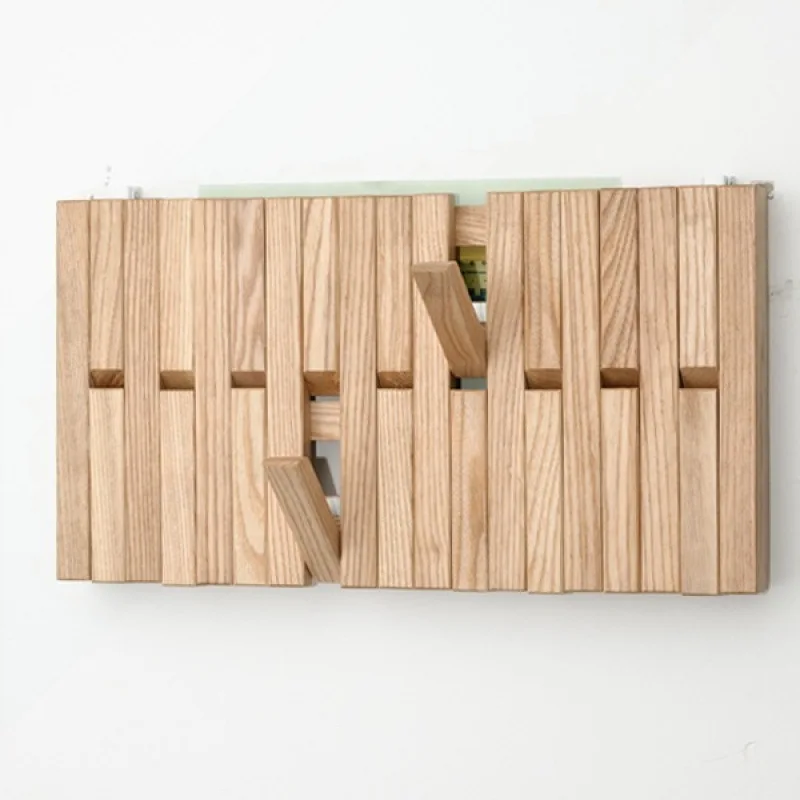 Modern meter box decorative painting light luxury piano key hanger solid wood hanger board