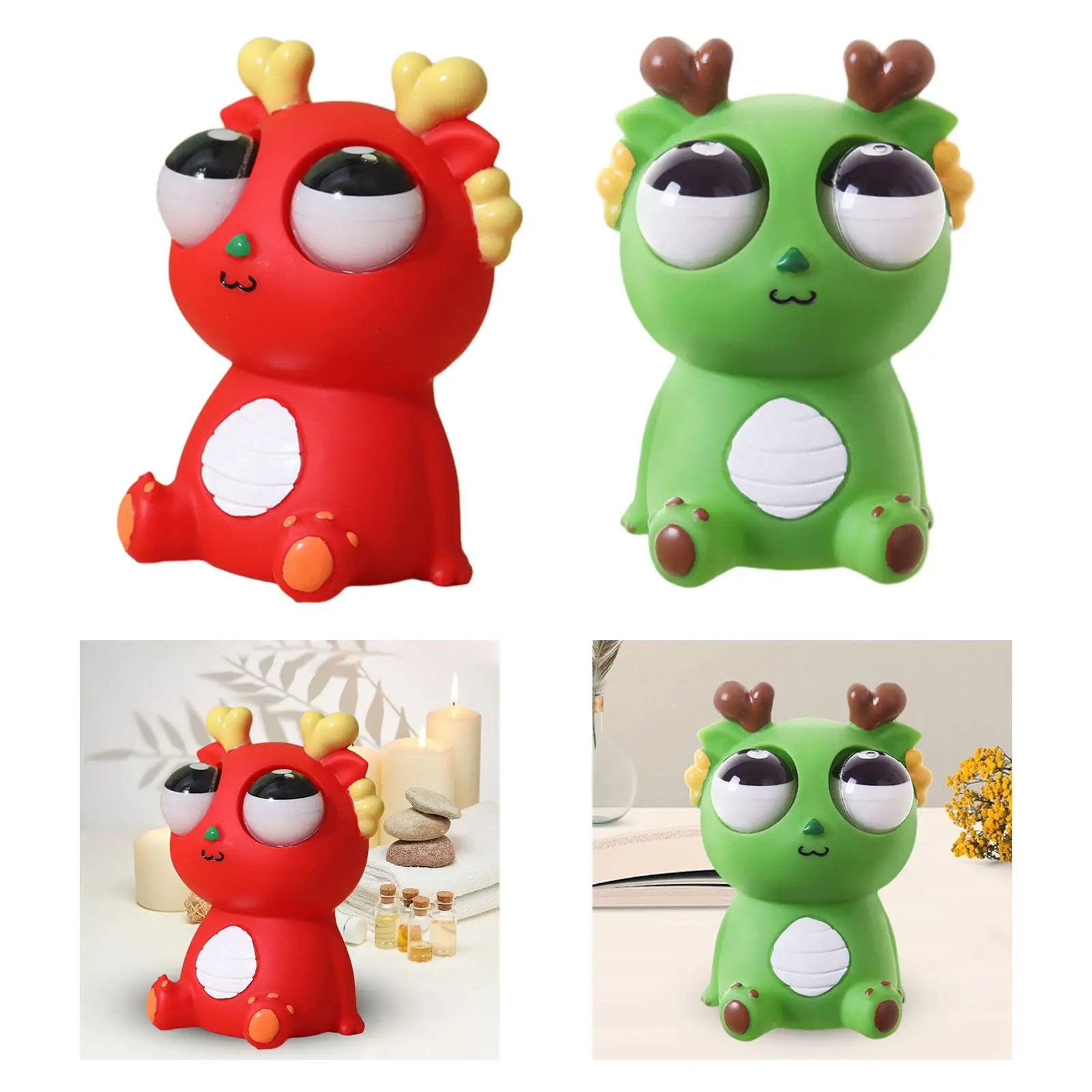 Raised Eyes Animal Toy Eye Popping Dragon Toy for Boys Girls Party Favors