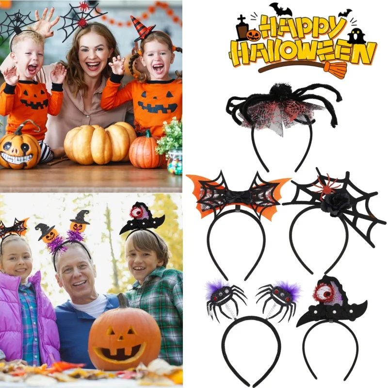 

Украшения на Хэллоуин, фетровая повязка на голову, аксессуары, товары для вечеринок, повязка на голову на Хэллоуин, головные уборы, костюмные украшения для вечеринок
