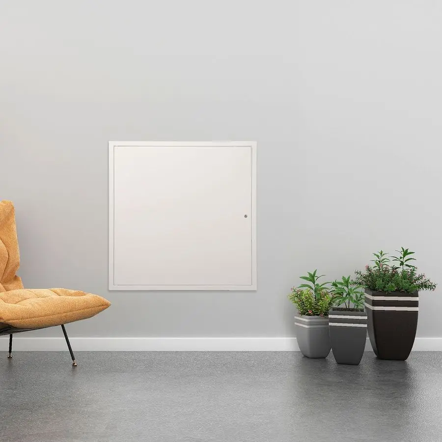 

Металлическая инспекционная панель для потолка из гипсокартона, 24 x 24 дюйма, с замком-защелкой, сверхпрочная стальная крышка для отверстий в стене