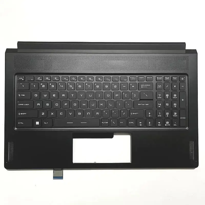 Imagem -02 - Teclado Retroiluminado para Laptop Nova Tampa Palmrest Caixa Superior c Shell Rgb Msi Stealth Gs76 Ws76 Ms17m1 Novo