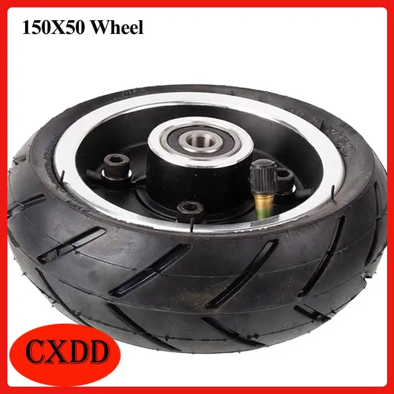 

Durable 150x50 thickened inner and outer tires perfect for upgrading small handcarts or scooters.
