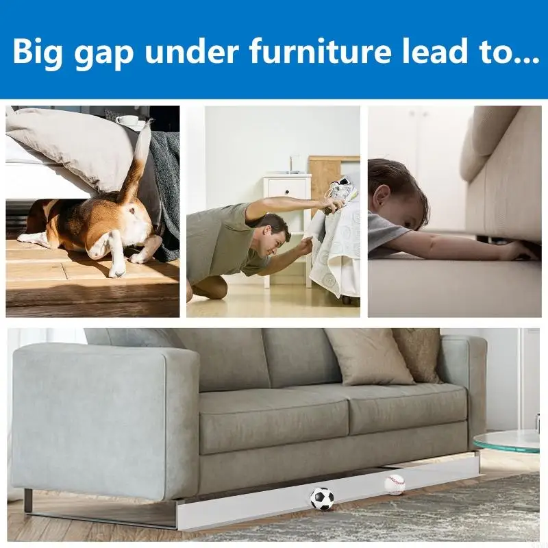 Q5WD Under Couch Blocker Sofa Toy Blocker Sectional Connector Furniture for Gap Bumper Guard for Avoid Things Sliding Under C