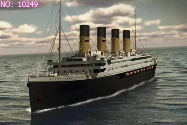 In Stock Large Maker Titanium Alloy MOC Cruise Ship Steamship, Suitable for Home Decoration, Toys, Friends' Christmas Gifts